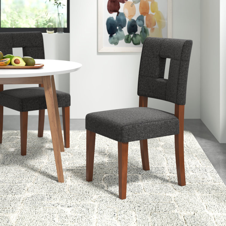 Keyhole back best sale dining chairs